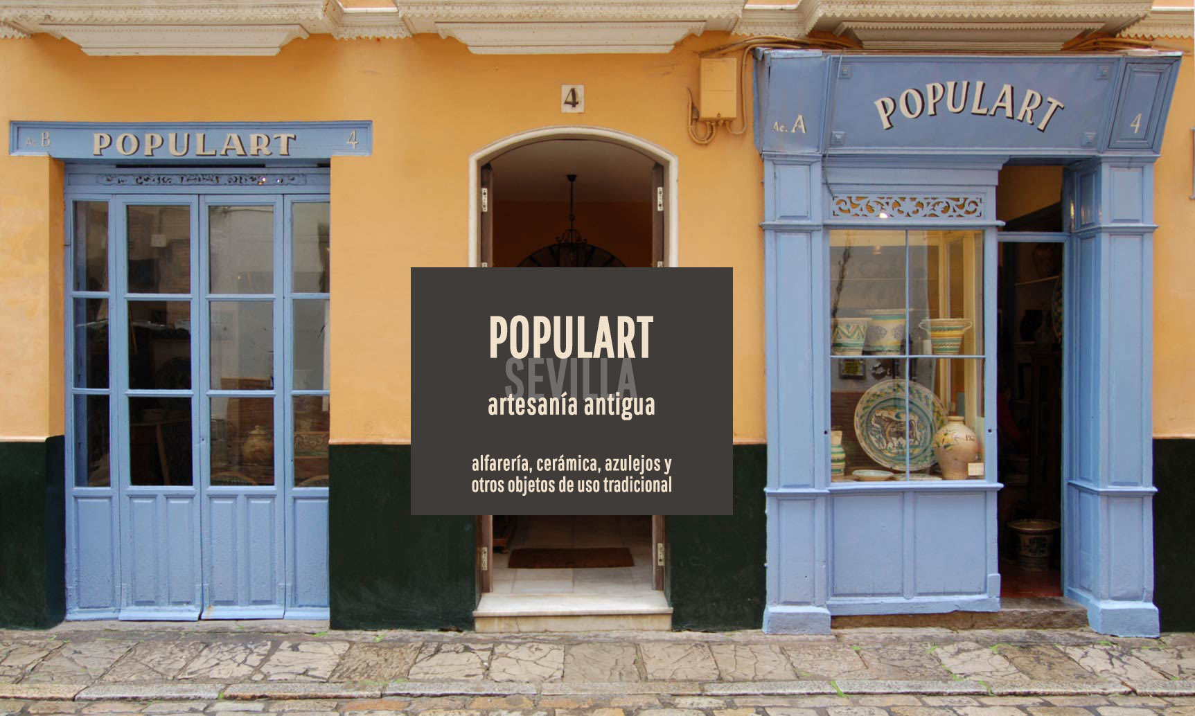 Interior de Populart Sevilla en el Barrio de Santa Cruz