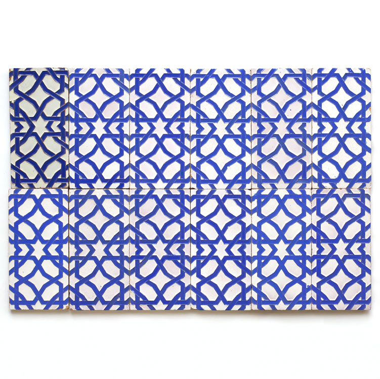 Azulejos técnica de "Arista" siglo XIX, Triana (Sevilla).