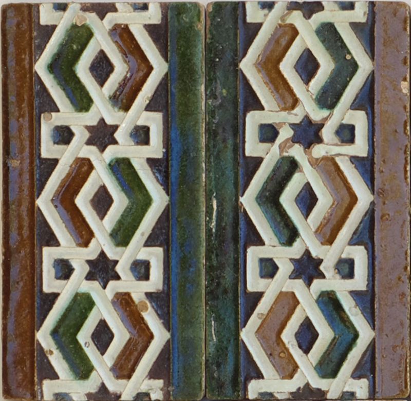Azulejos técnica de "Arista" siglo XIX, Triana (Sevilla). - vista 2