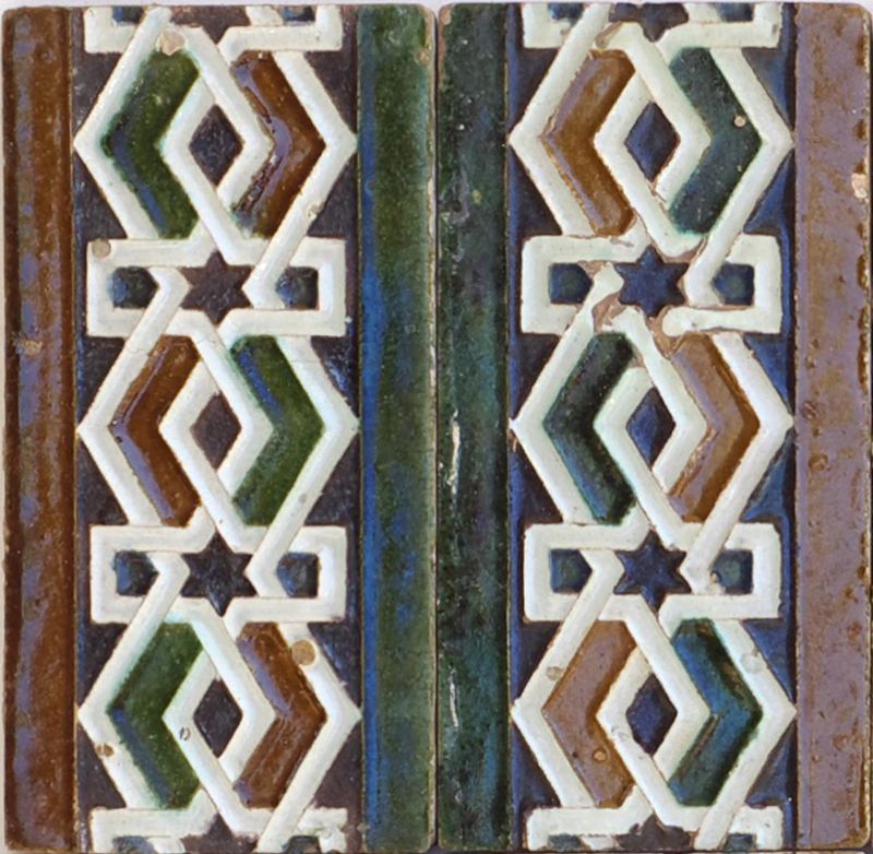 Azulejos técnica de "Arista" siglo XIX, Triana (Sevilla). - vista 3