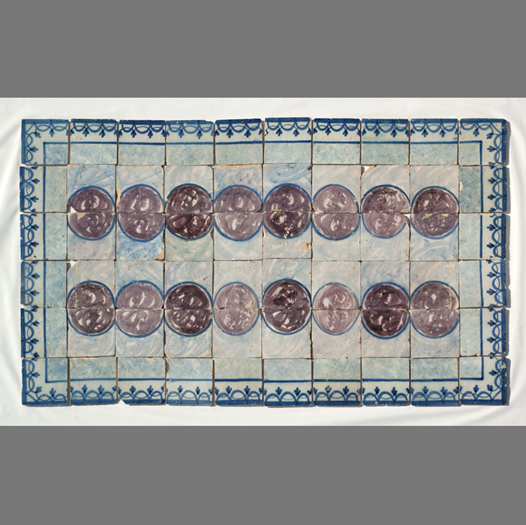 Panel de azulejos decorados a pincel del siglo XVIII, Portugal