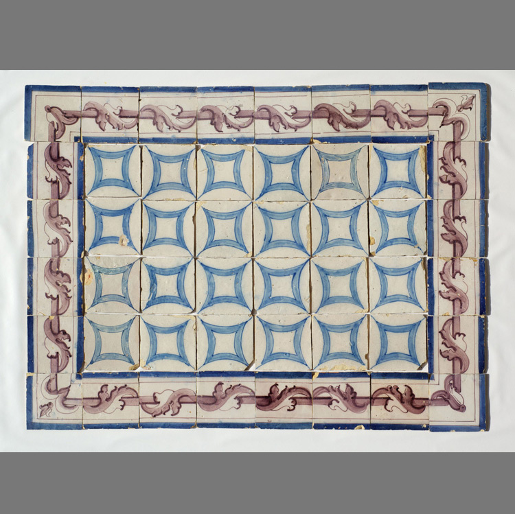 Azulejos decorados a pincel del siglo XVIII, Portugal - vista 3