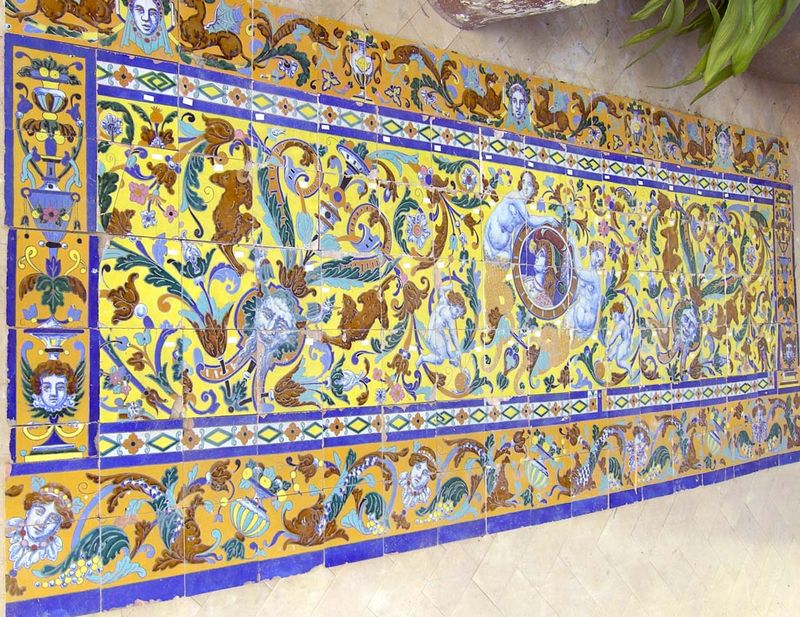 Mural en técnica de "Cuerda seca" Triana (Sevilla) s.XIX,XX. - vista 5