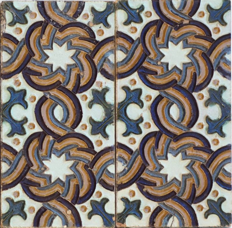 Azulejos técnica de "Arista" siglo XIX, Triana (Sevilla). - vista 2