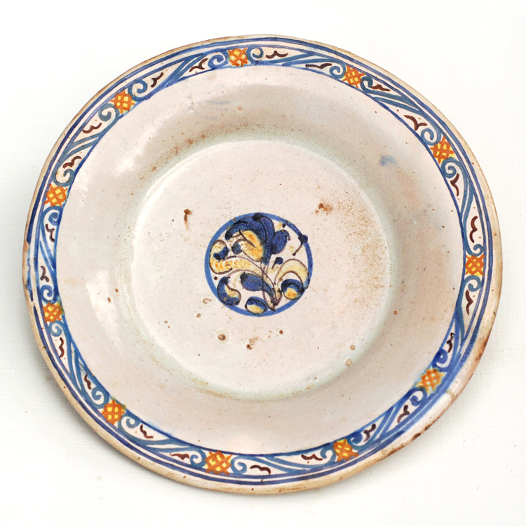 Plato del siglo XVI/XVII Talavera-Puente (Toledo)